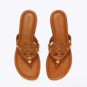 Tan Brown Tory Burch Flip Flops size 9.5